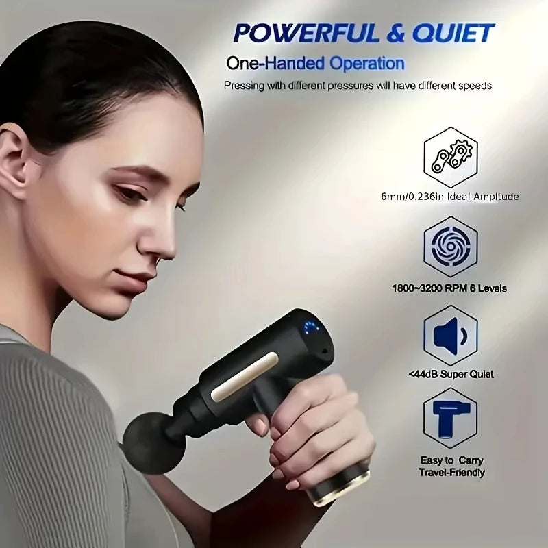 Pro Massage Gun — 6 Speed Deep Tissue Muscle Massager
